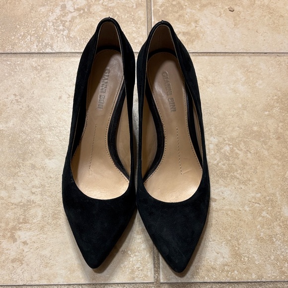 Gianni Bini Black Suede Heels - Picture 3 of 5